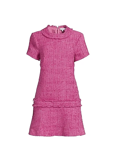 Lanista Tweed Drop-Waist Minidress