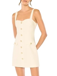 Brooks Pearl Button Minidress