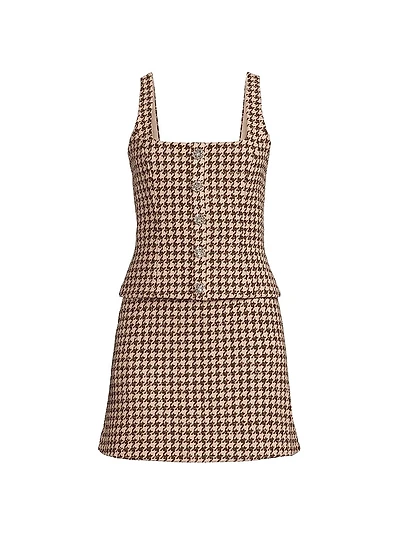 Calissa Houndstooth Minidress