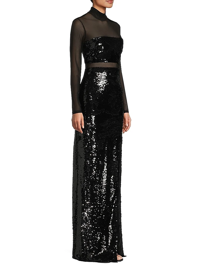 Andie Sequin & Mesh Gown