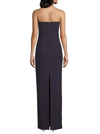 Fallon Strapless Bow Column Gown