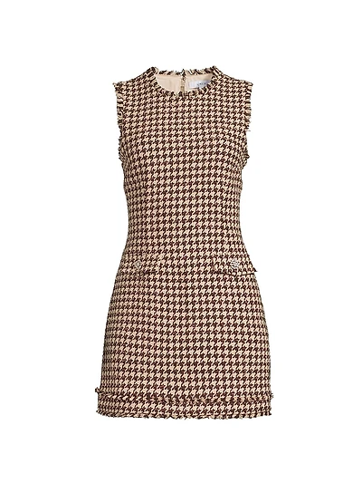 Azalea Houndstooth Minidress
