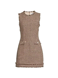 Azalea Houndstooth Minidress