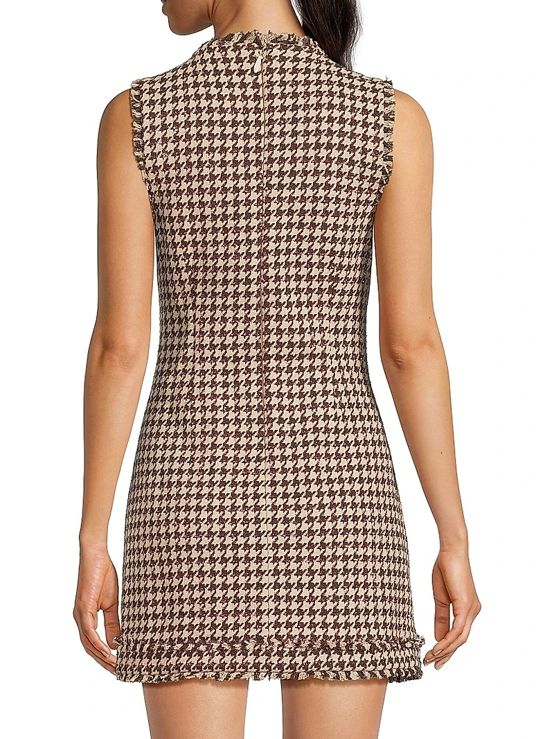 Azalea Houndstooth Minidress