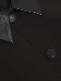 Ello Faux Leather-Trim Minidress