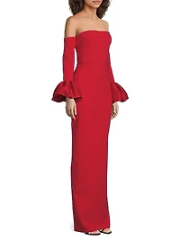 Kiva Strapless Column Gown