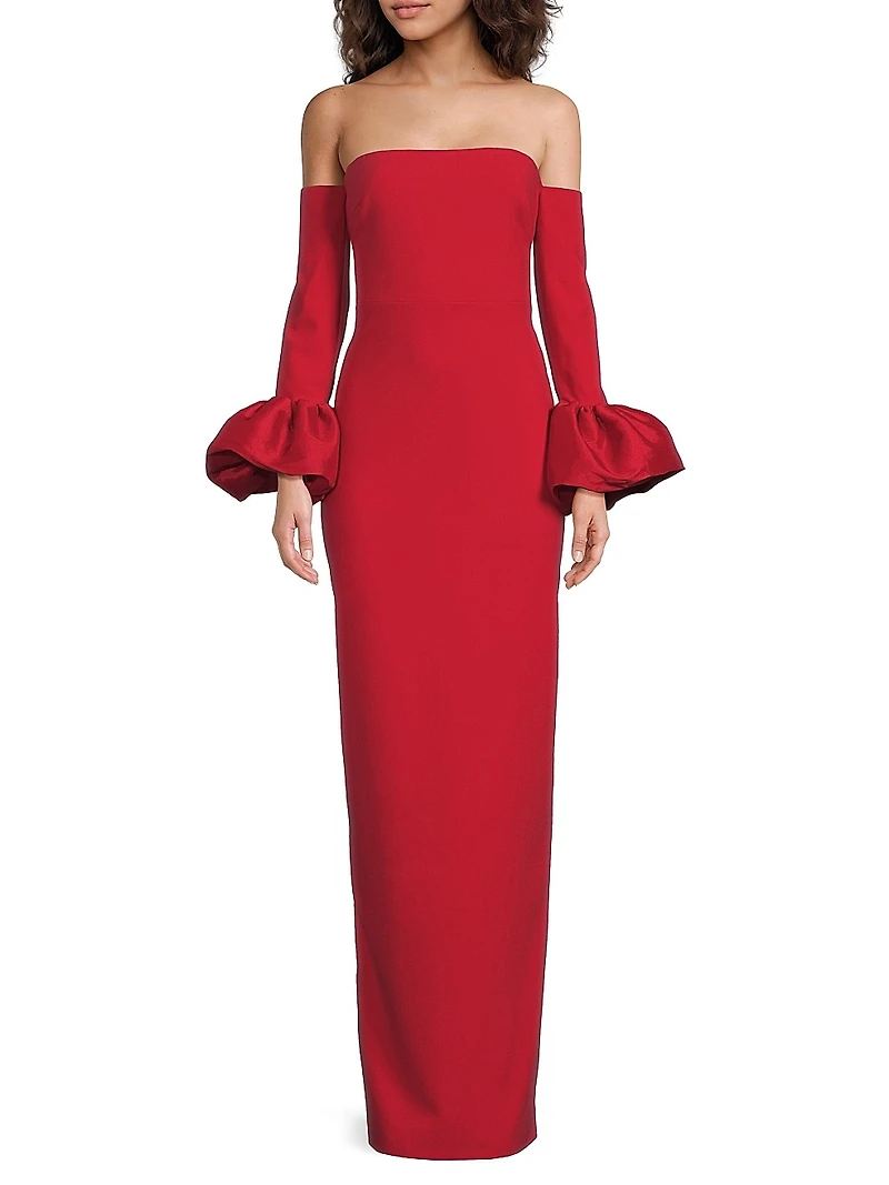 Kiva Strapless Column Gown
