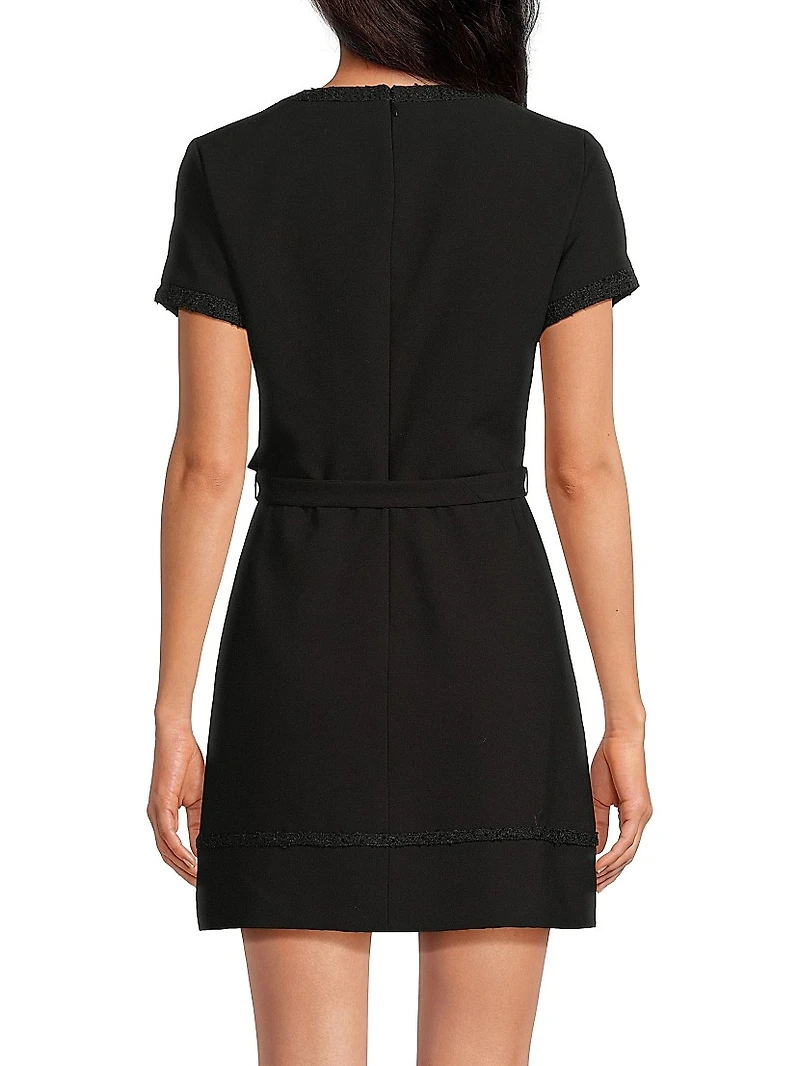 Jolie Embroidered Mini Shirtdress