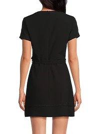 Jolie Embroidered Mini Shirtdress