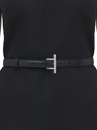 Embellished Leather T-Bar Belt