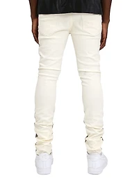 Reverse Black Foil Skinny Jeans