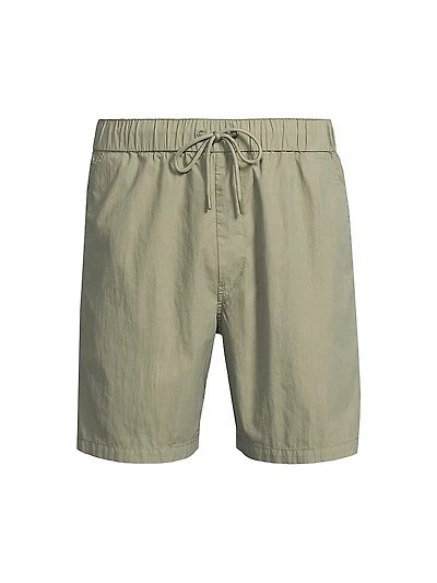 Cotton-Blend Drawstring Shorts