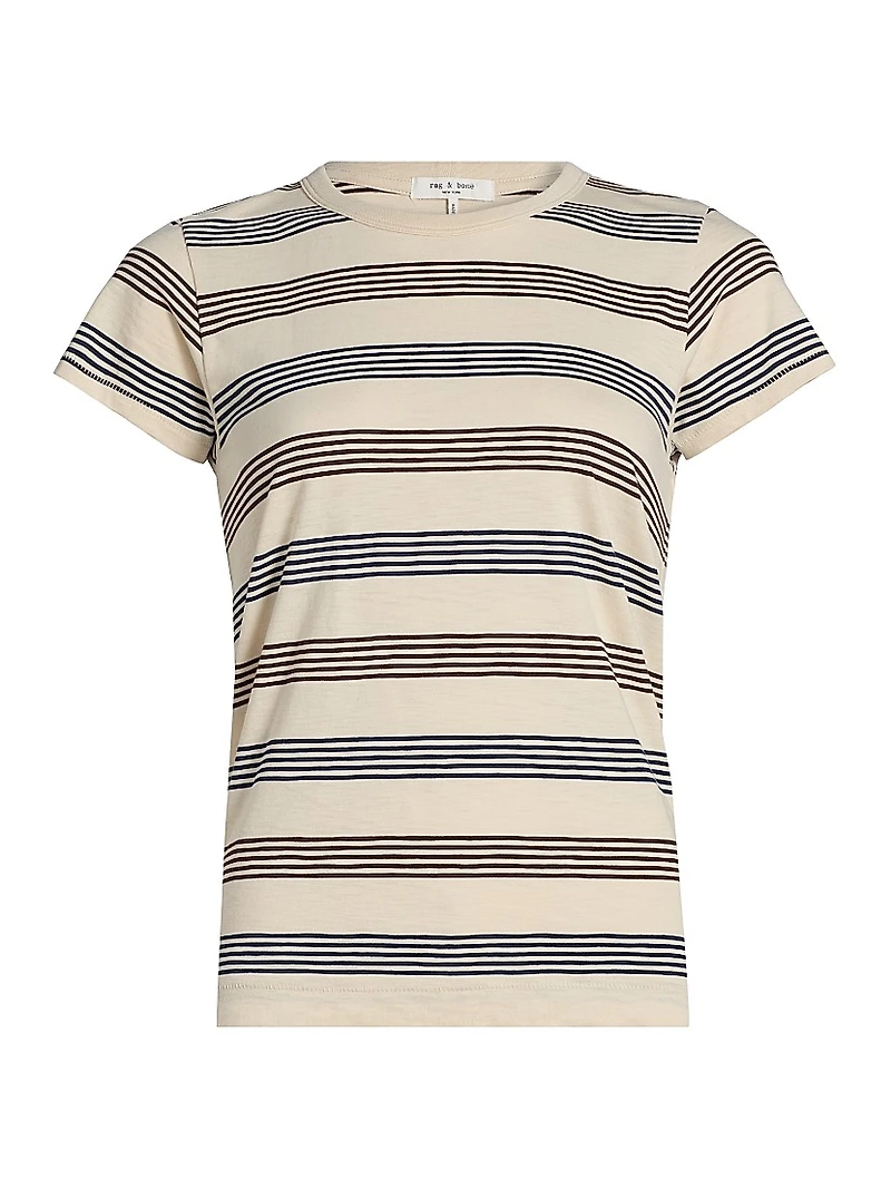 The Slub Striped Cotton T-Shirt