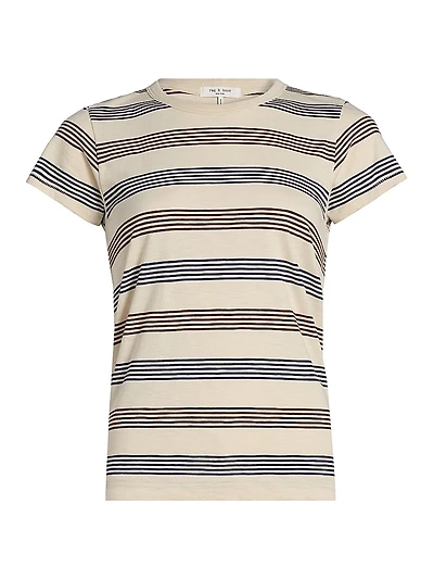 The Slub Striped Cotton T-Shirt