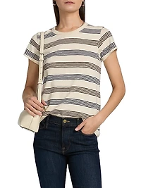 The Slub Striped Cotton T-Shirt