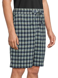 Dune Plaid Fringe Beach Shorts