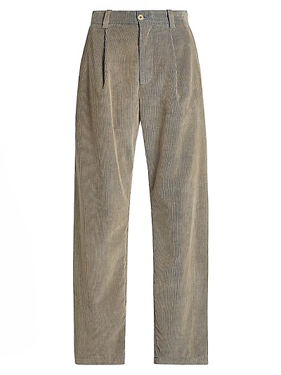 Wale Corduroy Pleated Trousers