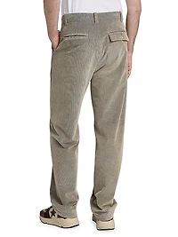 Wale Corduroy Pleated Trousers