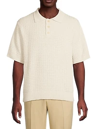 Nora Cotton Knit Polo Shirt