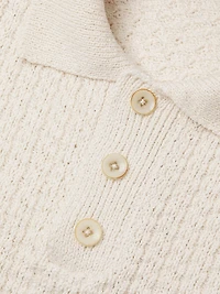 Nora Cotton Knit Polo Shirt