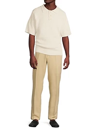 Nora Cotton Knit Polo Shirt