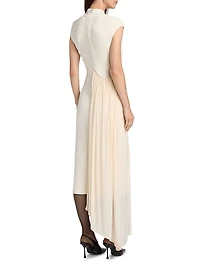 Francis Asymmetric Knit Midi-Dress