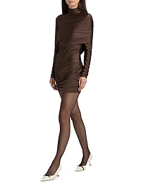 Fallon Ruched Wrap Minidress