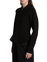 Daphne Knit Zip-Front Jacket