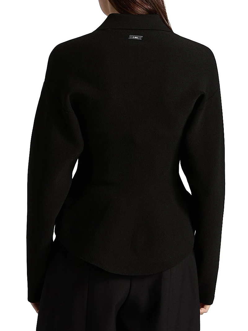 Daphne Knit Zip-Front Jacket