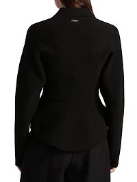 Daphne Knit Zip-Front Jacket