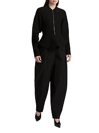 Daphne Knit Zip-Front Jacket