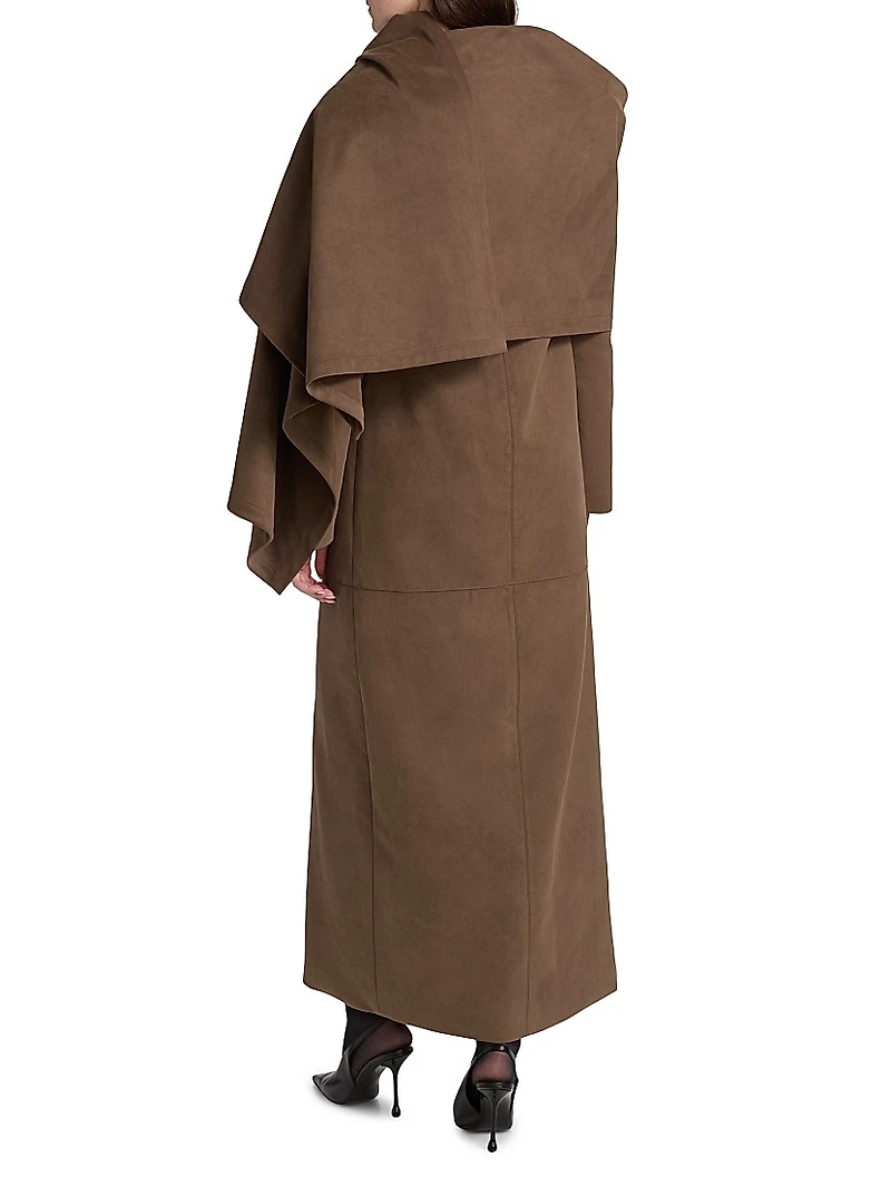 Wren Faux-Suede Long Jacket