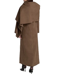Wren Faux-Suede Long Jacket