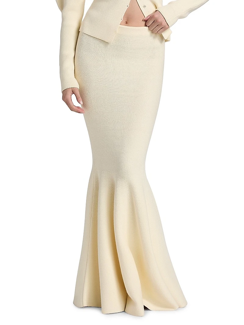 Wesley Knit Trumpet Maxi Skirt