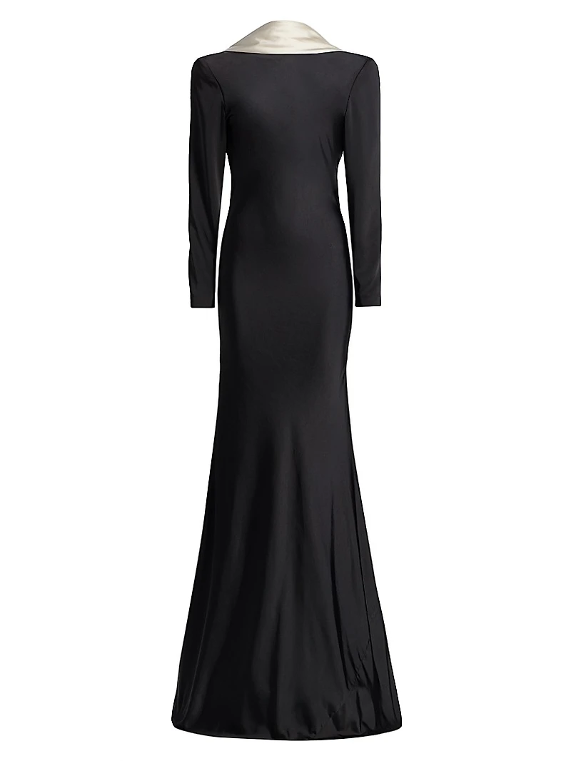 Allegra Charmeuse Trumpet Gown