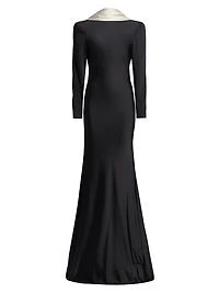 Allegra Charmeuse Trumpet Gown