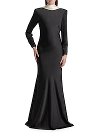 Allegra Charmeuse Trumpet Gown