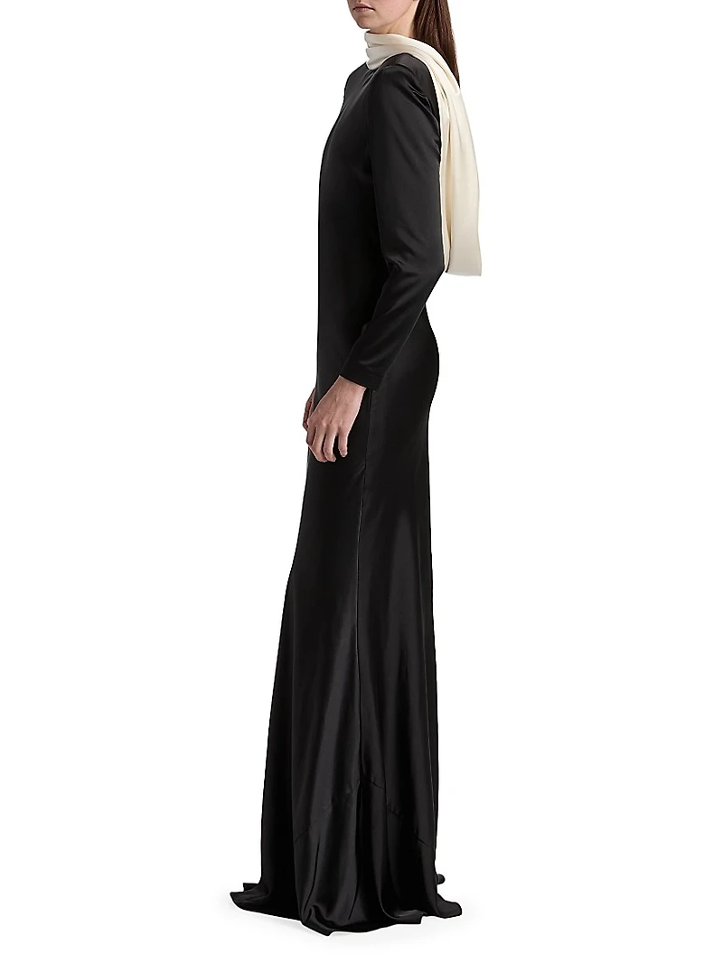 Allegra Charmeuse Trumpet Gown