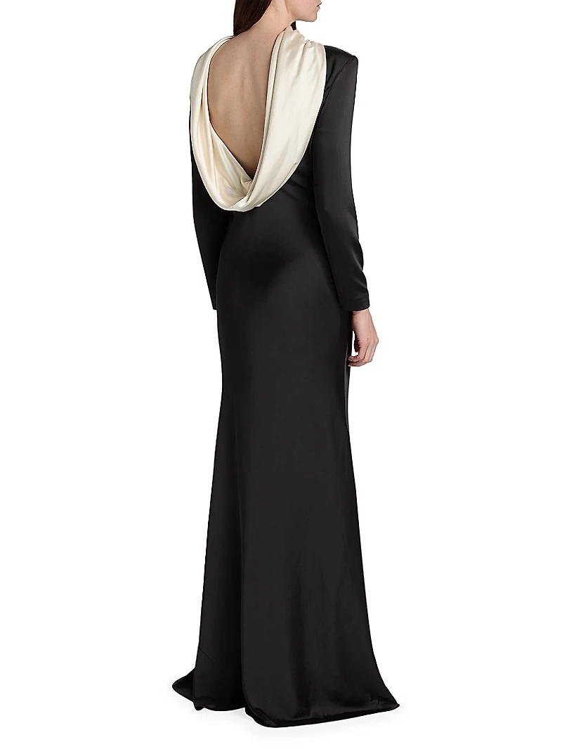 Allegra Charmeuse Trumpet Gown