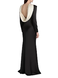 Allegra Charmeuse Trumpet Gown