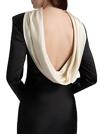 Allegra Charmeuse Trumpet Gown