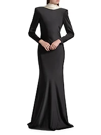 Allegra Charmeuse Trumpet Gown