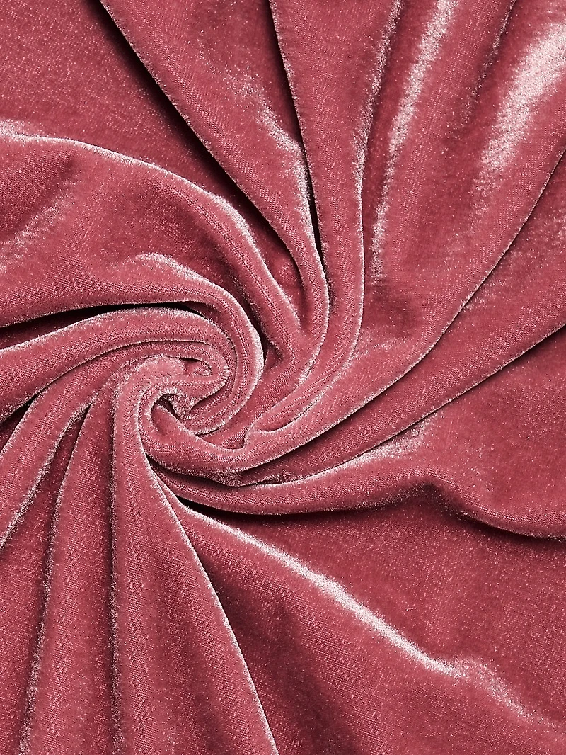 Valeria Stretch-Velvet Halterneck Gown