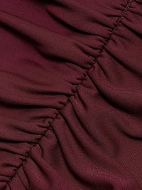 Remington Ruched Slit Gown