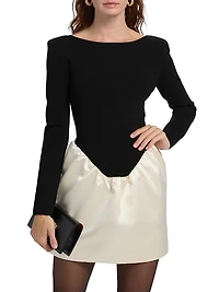 Marley Mix-Media Minidress