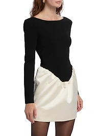 Marley Mix-Media Minidress