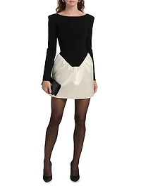 Marley Mix-Media Minidress