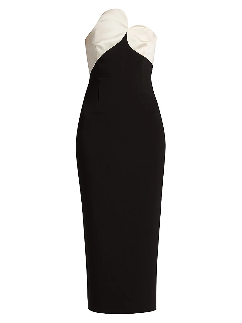 Court Strapless Midi-Dress