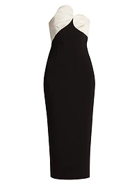 Court Strapless Midi-Dress