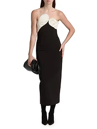 Court Strapless Midi-Dress
